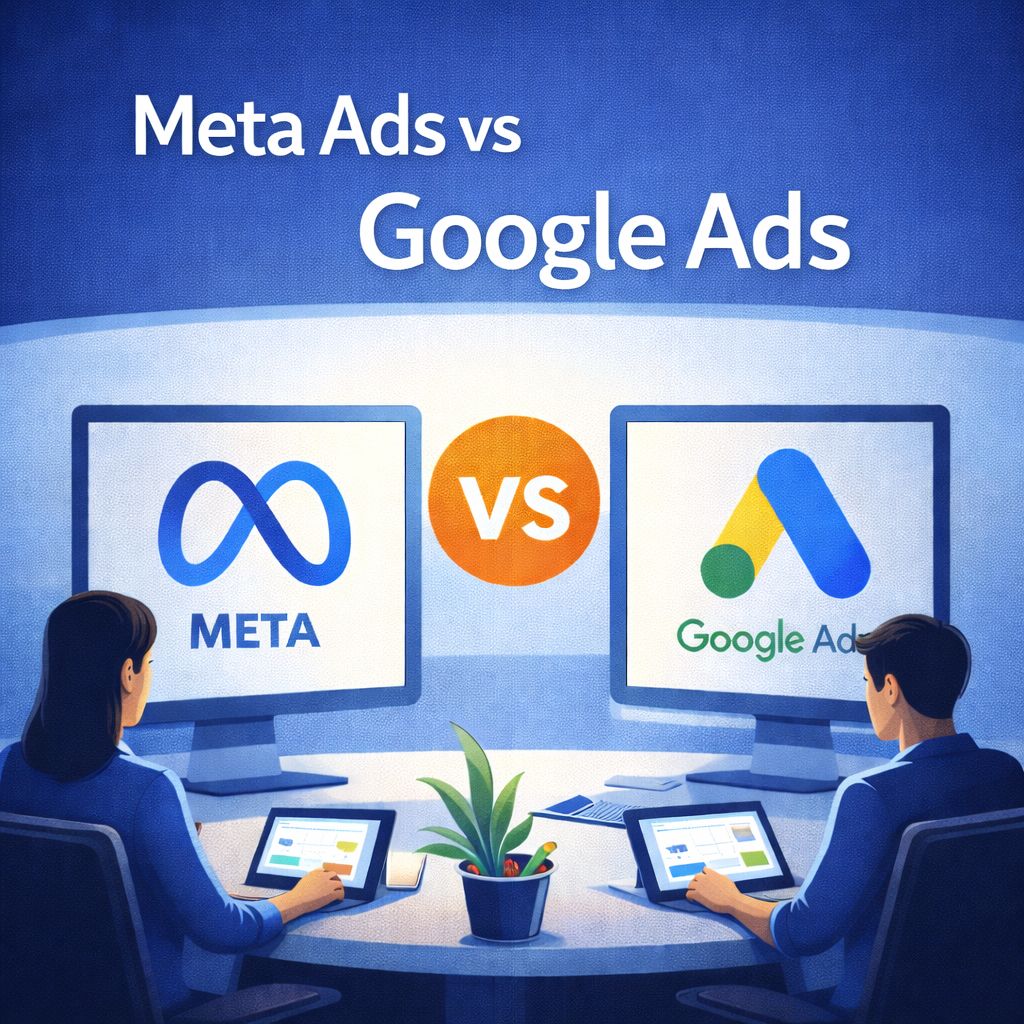 Meta Ads vs Google Ads – care este mai profitabil pentru e-commerce